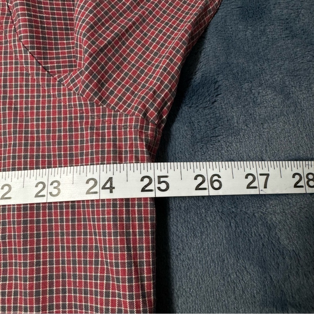 Dockers Red Long Sleeve Button Down Shirt 100% Cotton Size L - Picture 6 of 7